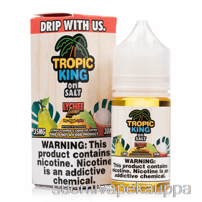 Vape Kauppa Lychee Luau - Tropic King On Salt - 30ml 35mg